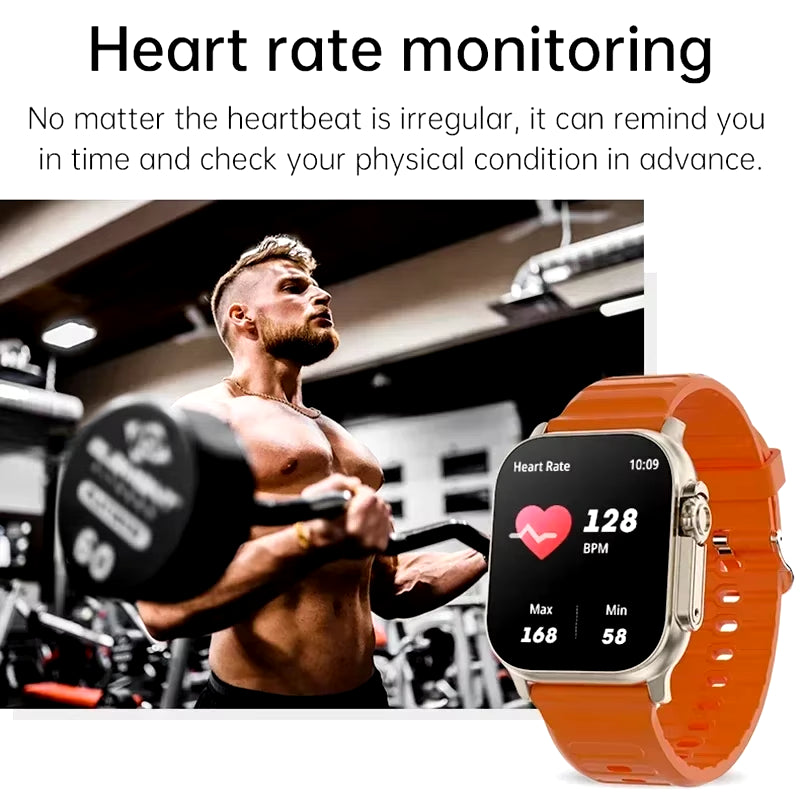 T900 Ultra Smartwatch – Bluetooth Calling, Message Alerts, Heart Rate Monitor & Sports Tracker for Android & iOS